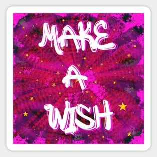 Star Make A Wish Dreams purpled Stars Pattern Sticker